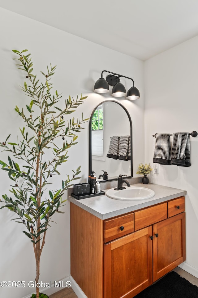 bathroom with vanity