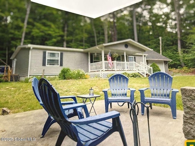 2 S Forty Rd, Hadley, NY 12835 - view of patio / terrace featuring a porch