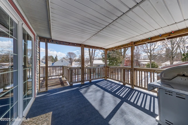 view of sunroom
