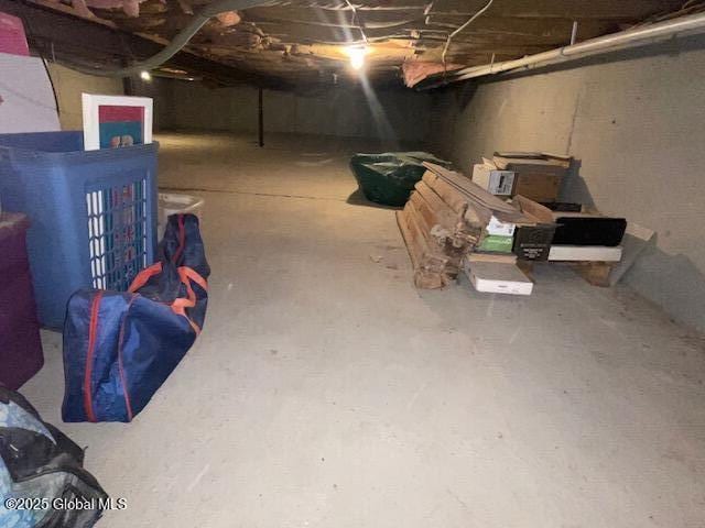 view of basement