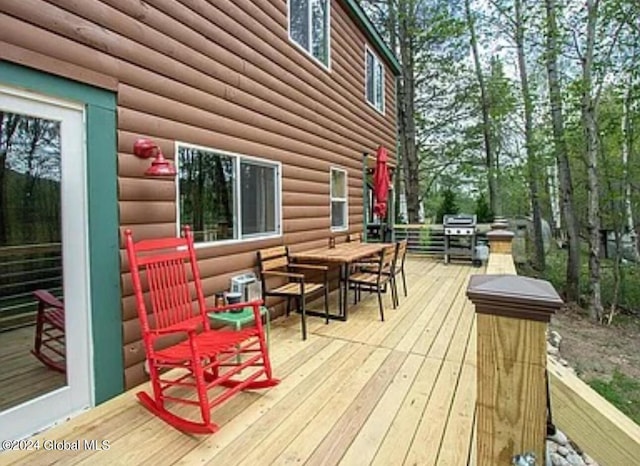 view of wooden terrace