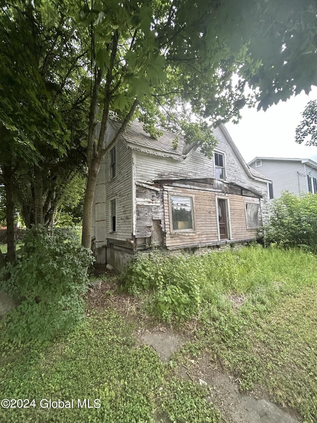 view of back of property