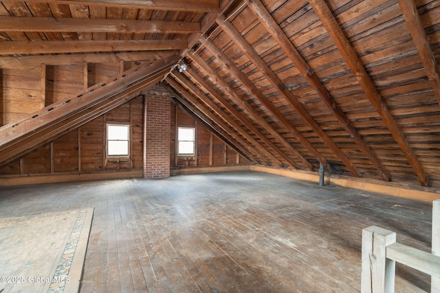 view of attic