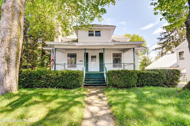 244 Kingsboro Ave, Gloversville, NY 12078 - bungalow with a porch and a front yard