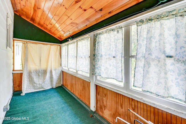 244 Kingsboro Ave, Gloversville, NY 12078 - unfurnished sunroom featuring vaulted ceiling