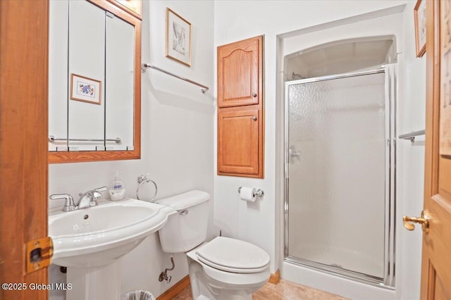 536 E Shore Dr, Horicon, NY 12808 - full bath featuring a shower stall, toilet, and a sink