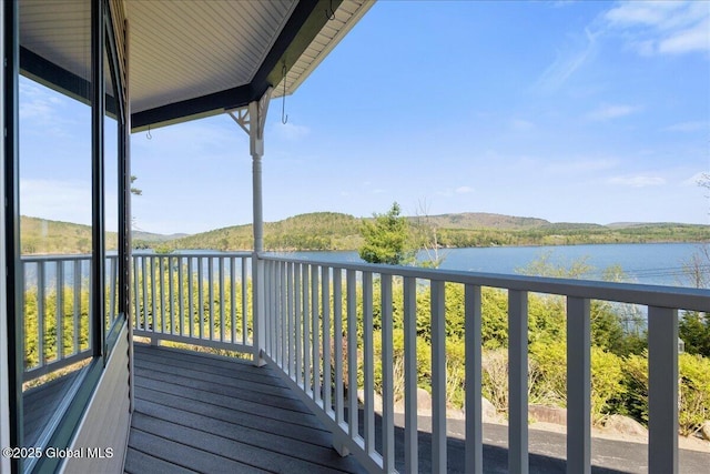 536 E Shore Dr, Horicon, NY 12808 - deck featuring a water view
