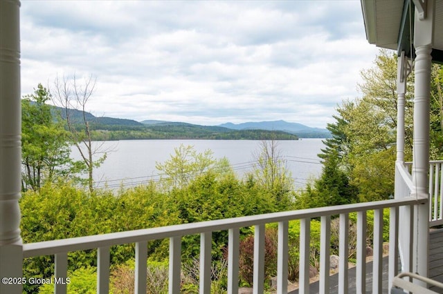 536 E Shore Dr, Horicon, NY 12808 - water view with mountains