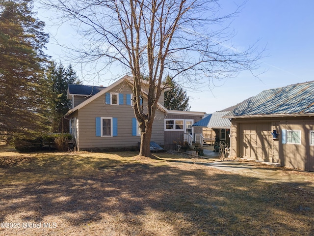 view of rear view of property