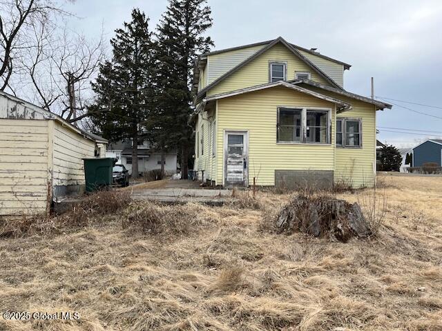 view of back of property