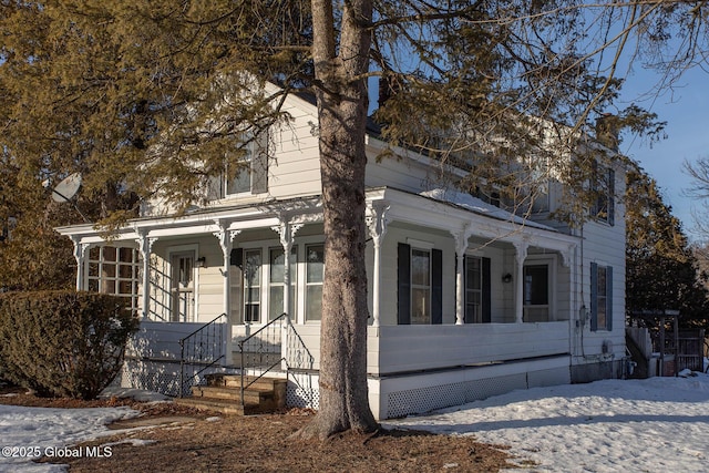 view of front facade with a porch