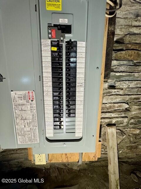 utility room featuring electric panel