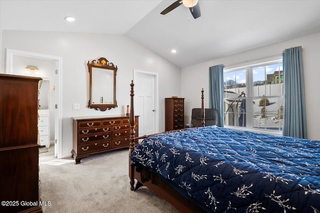 13 Alexander Way, Hudson Falls, NY 12839 - bedroom with lofted ceiling, carpet floors, ceiling fan, and recessed lighting