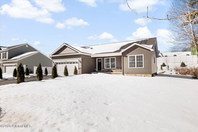 13 Alexander Way, Hudson Falls, NY 12839 - view of front of home featuring an attached garage and fence