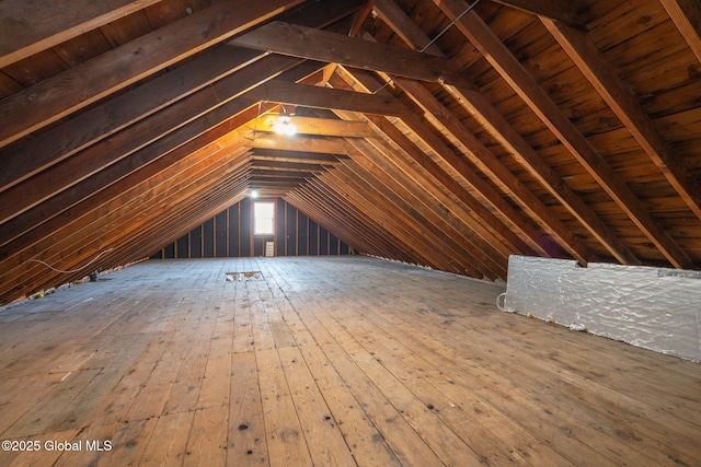 view of attic