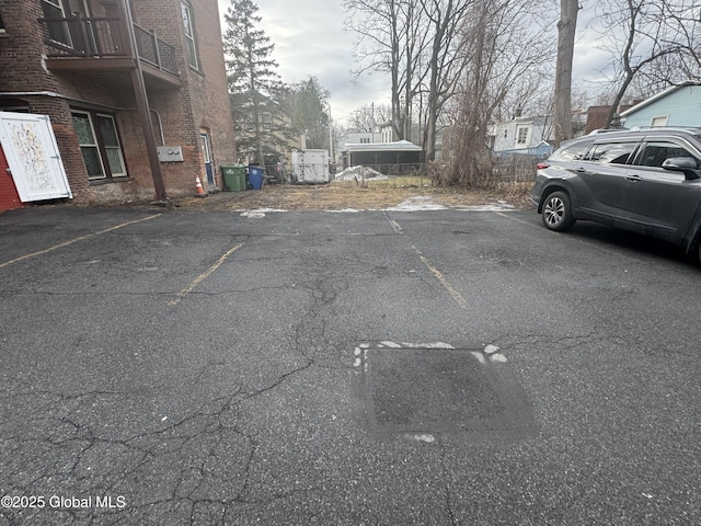 view of uncovered parking lot