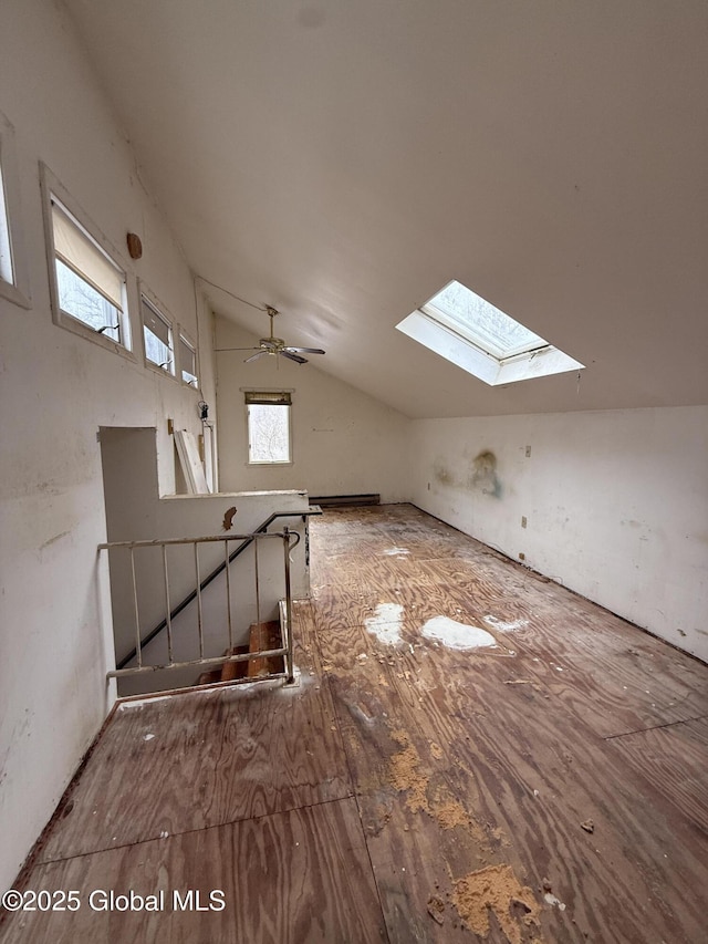 bonus room featuring lofted ceiling