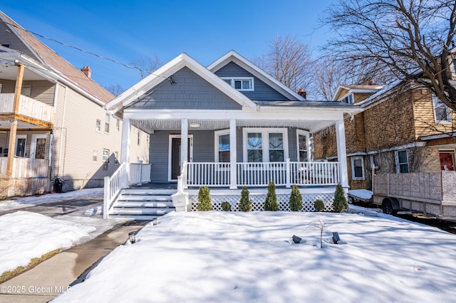 view of front of house with a porch