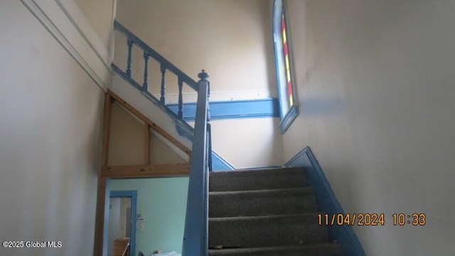 view of stairway