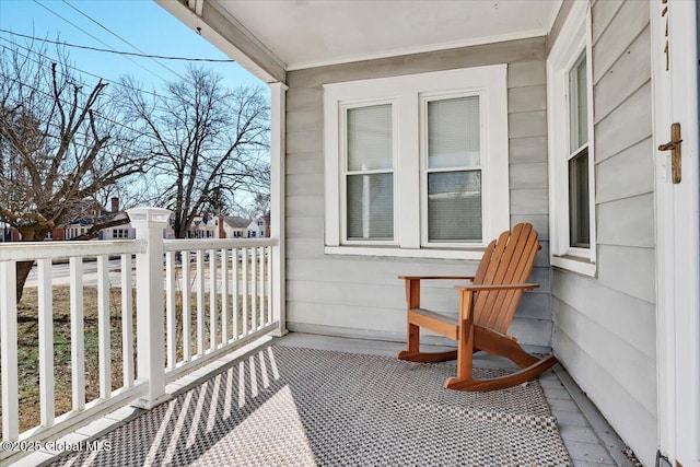 view of balcony