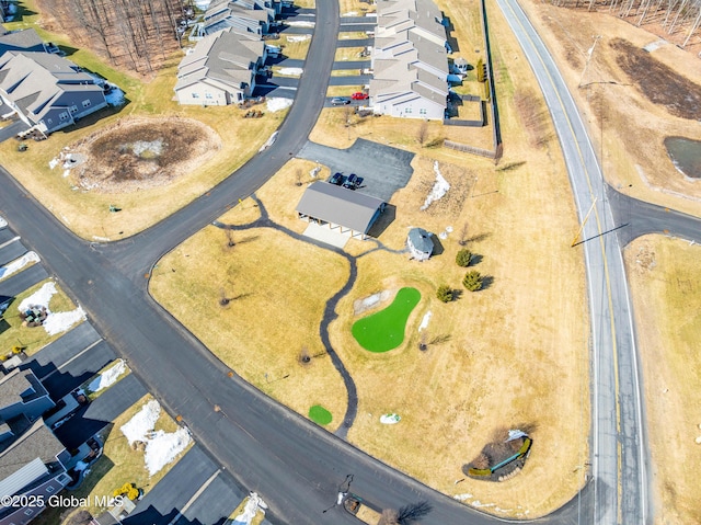 drone / aerial view featuring a residential view