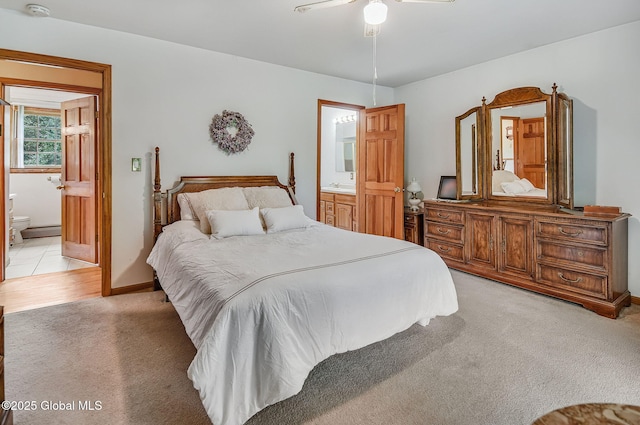 18 Johnson Ln, Poestenkill, NY 12018 - bedroom featuring light carpet, connected bathroom, and a baseboard heating unit