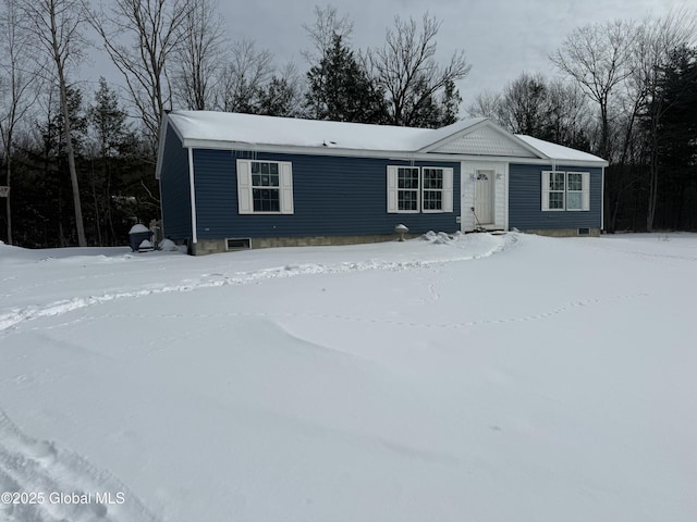 view of front of home