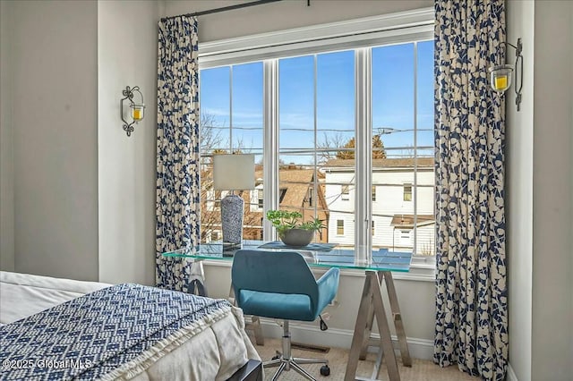 bedroom with baseboards