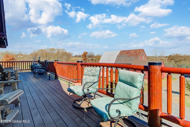 view of wooden terrace