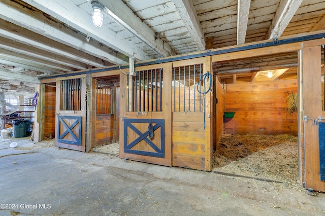 view of horse barn