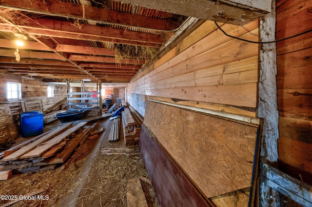 view of storage room