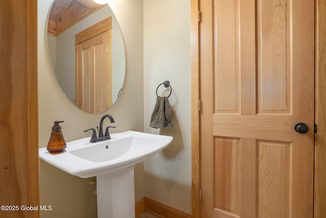 bathroom with a sink