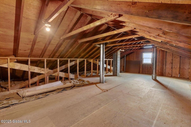 view of attic