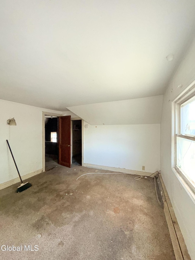 3144 N Thompson St, Rotterdam, NY 12306 - bonus room featuring lofted ceiling and baseboards