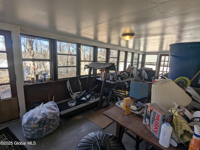 view of sunroom / solarium