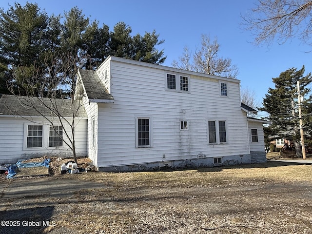 view of rear view of property