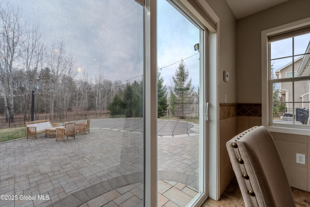 view of doorway to outside