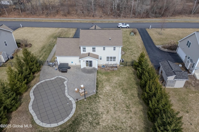 birds eye view of property