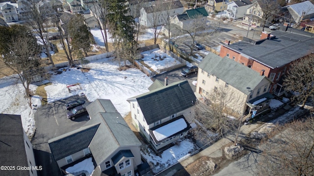 drone / aerial view with a residential view