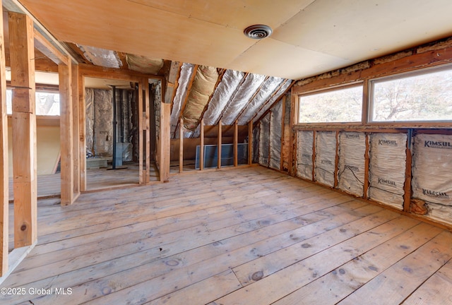 attic featuring visible vents