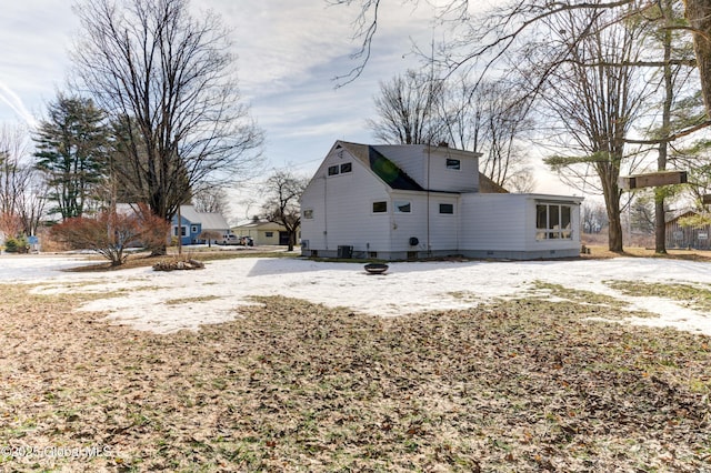 view of rear view of property