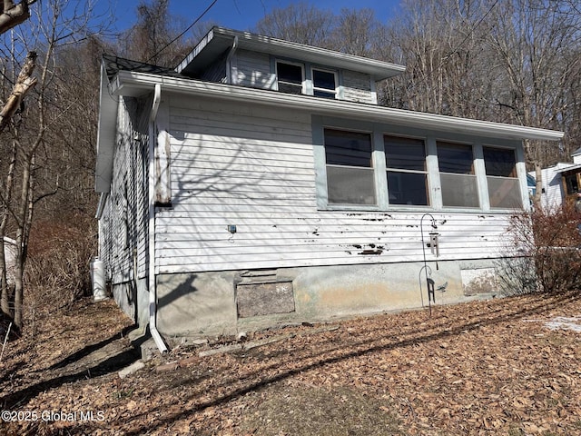 view of side of property