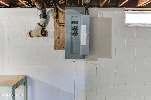 utility room featuring electric panel