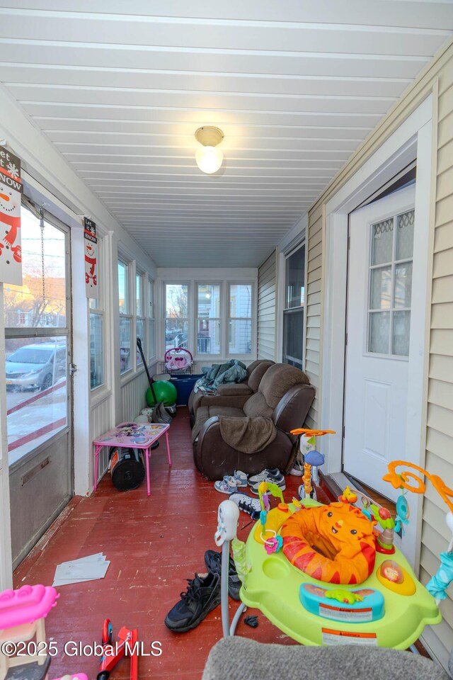 view of sunroom / solarium