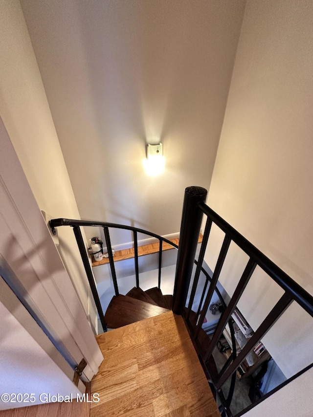 view of stairs