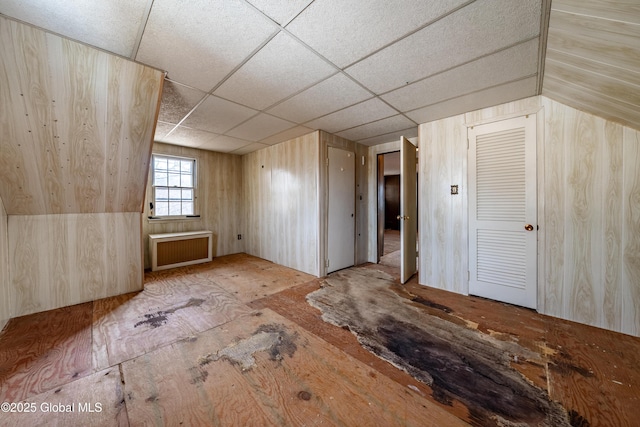 additional living space with radiator