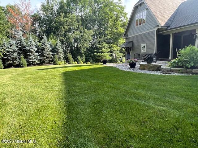 view of yard with a patio