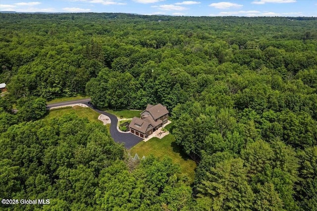 aerial view with a view of trees