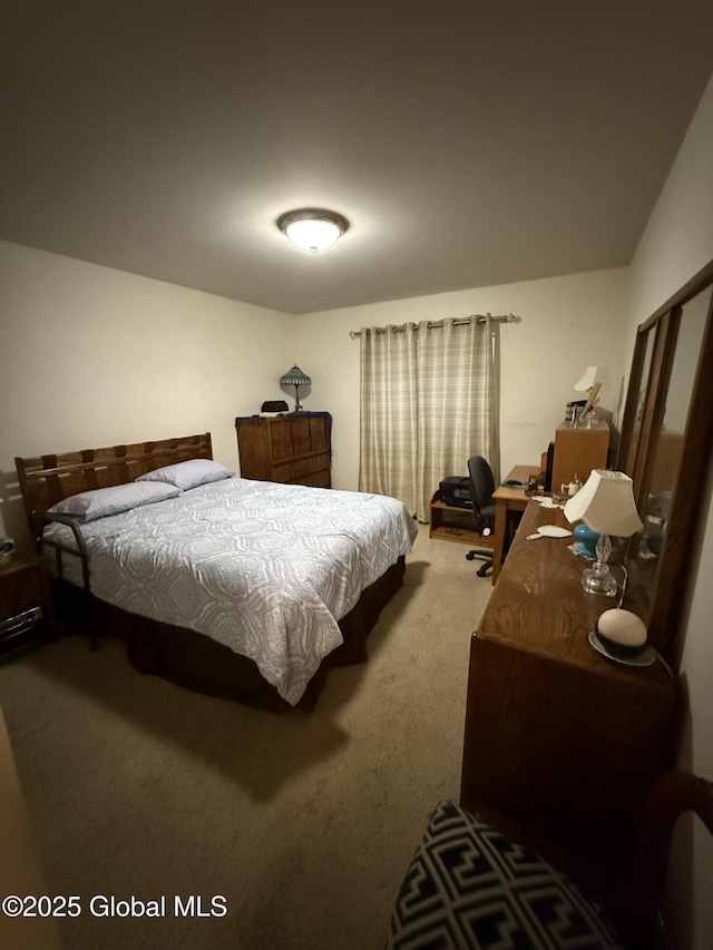 bedroom featuring carpet