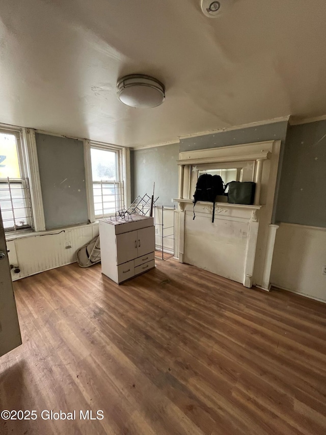 interior space featuring wood finished floors